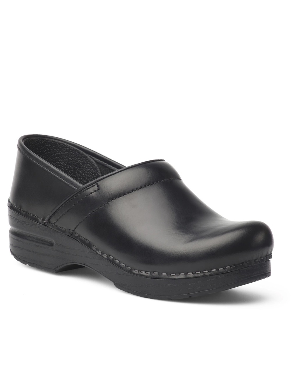 DANSKO Nursing Professional Black Cabrio Leather Clogs Slip-on Shoes Sz 38 7.5/8